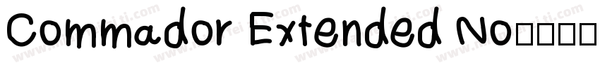 Commador Extended No字体转换